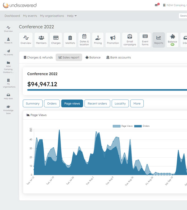 Reports and analytics